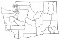 Location of Mount Vernon in Washington State