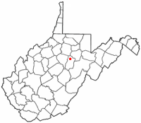 Location of Buckhannon, West Virginia
