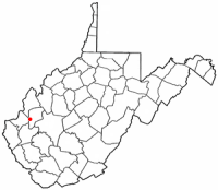 Location of Hurricane, West Virginia