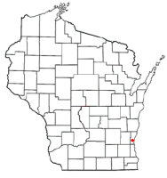 Location of Cedarburg, Wisconsin