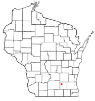 Location of Lake Mills, Wisconsin