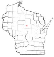 Location of Marathon City, Wisconsin