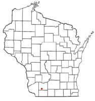 Location of Mineral Point, Wisconsin