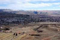 Thermopolis viewed from Roundtop Mountain