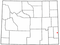 Location of Torrington, Wyoming